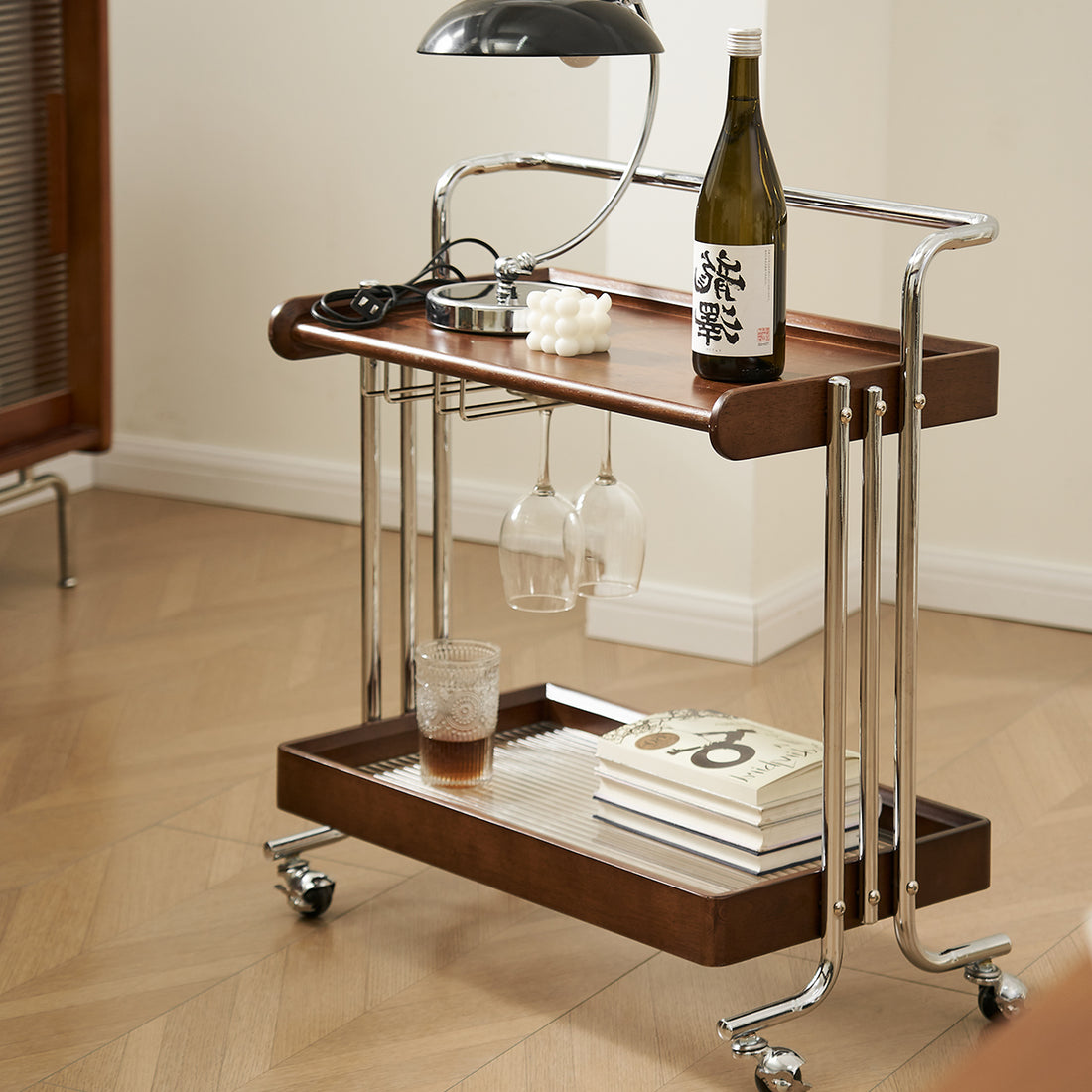 SSL Wood Vintage Storage Cart