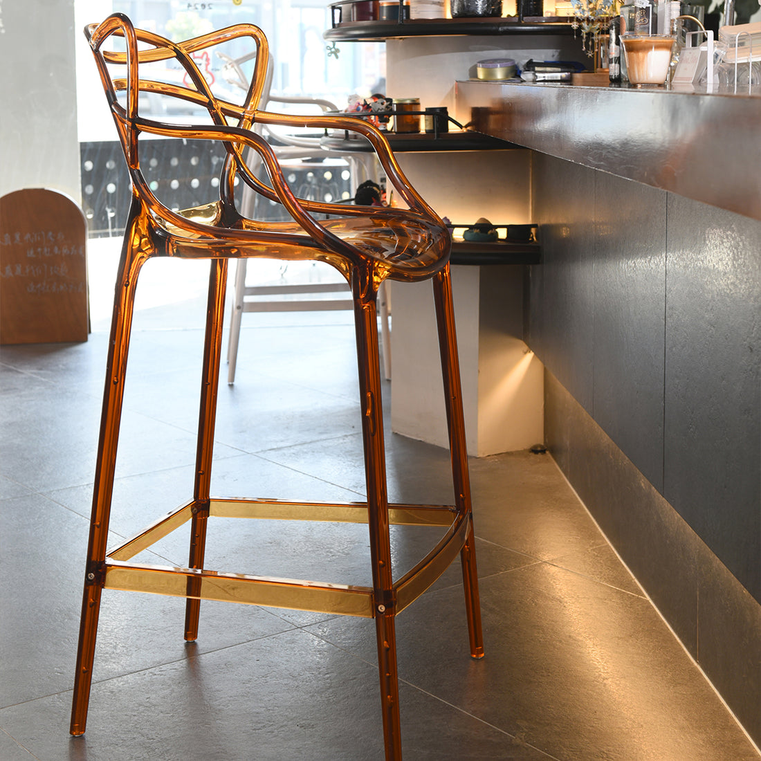 SSL Plastic Curved Back Stool